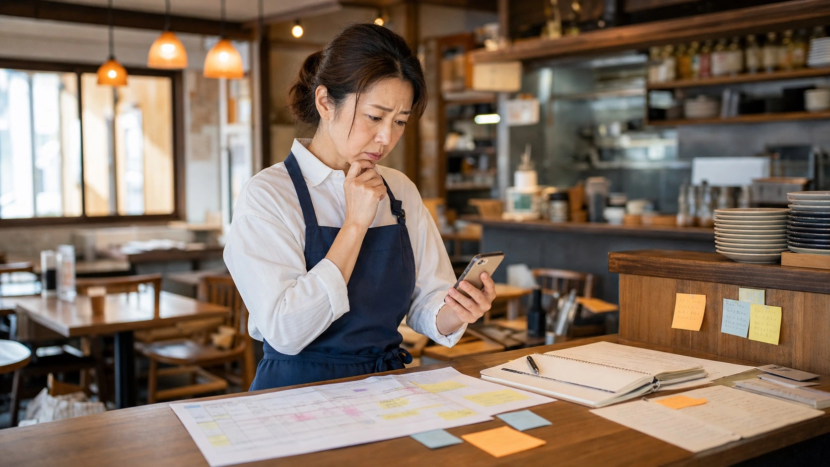飲食店の売上予測と仕込み量を考える業務改善イメージ